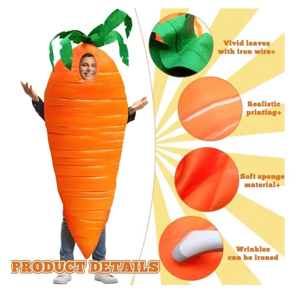 Adult Funny Food Cosplay Costumes Halloween Party Novelty Fancy Dress Outfit